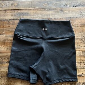 LSKD Women's Black Athletic Shorts